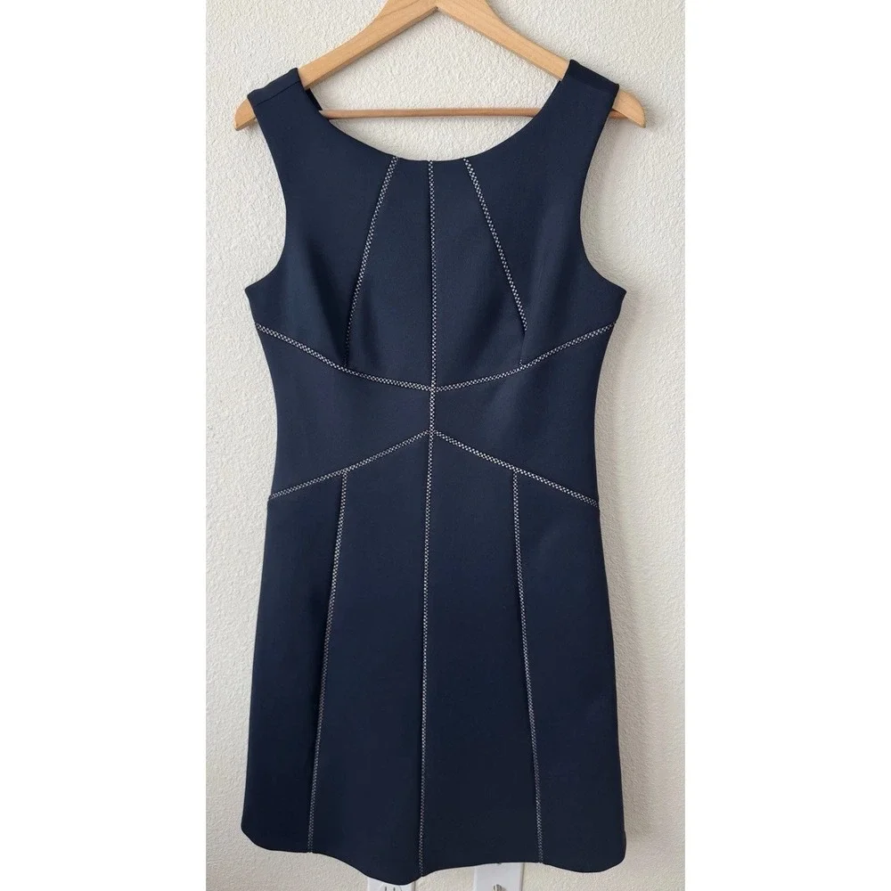 NWT Calvin Klein‎ Women's Size 10 Sleeveless Navy Blue Dress Business Career